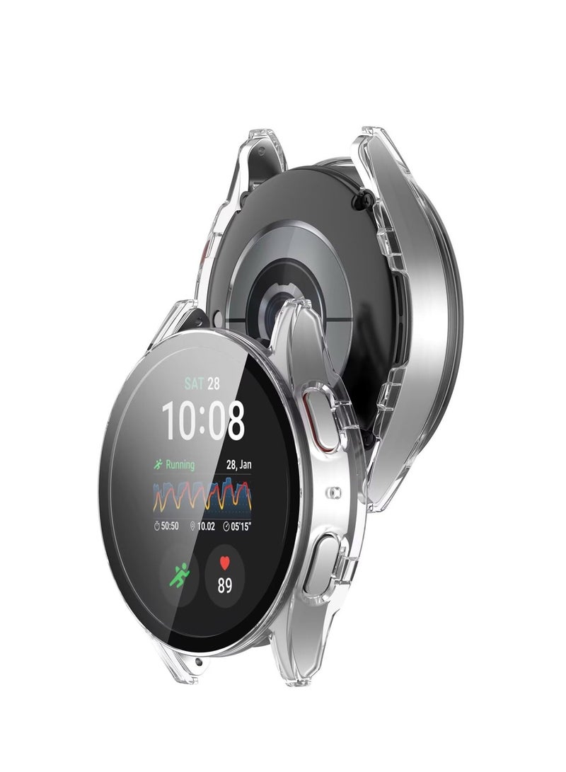 سامسونج غالاكسي ووتش 7 44mm الصلبة قذيفة + شاشة التوقف تغطية كاملة للصدمات ( شفافة ) - Image 3
