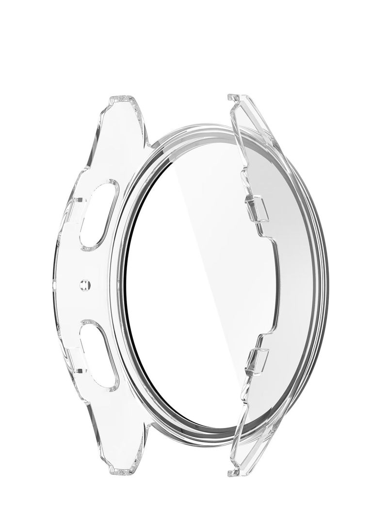 سامسونج غالاكسي ووتش 7 44mm الصلبة قذيفة + شاشة التوقف تغطية كاملة للصدمات ( شفافة ) - Image 5