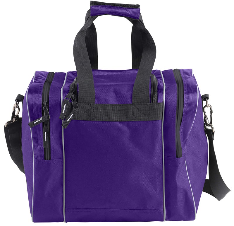 Athletico Bowling Bag for Single Ball - Single Ball Tote Bag With Padded Ball Holder - Fits a Single Pair of Bowling Shoes Up to Mens Size 14 (Purple) - Image 5