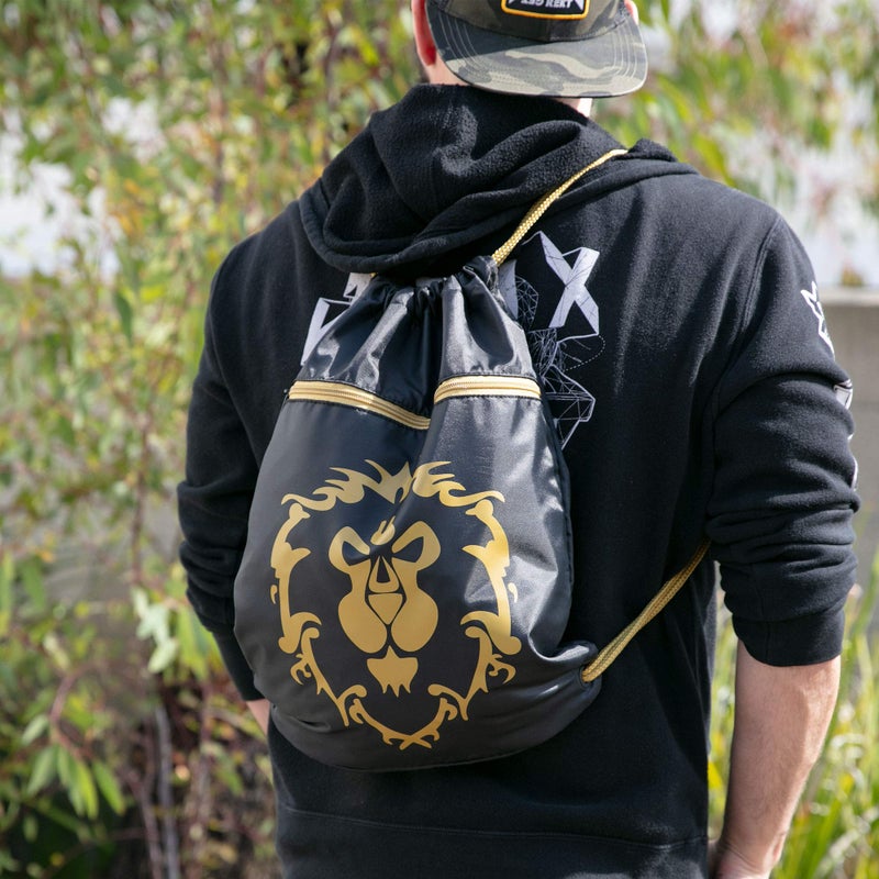 JINX World of Warcraft Alliance Loot Bag, 14x19, Drawstring Cinch Backpack - Image 3