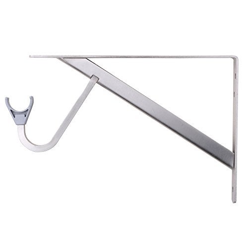 John_Sterling John Sterling Shelf Closet-Pro HD RP-0495-BN Heavy Duty Shelf & Rod Bracket, Brushed Nickel - Image 4