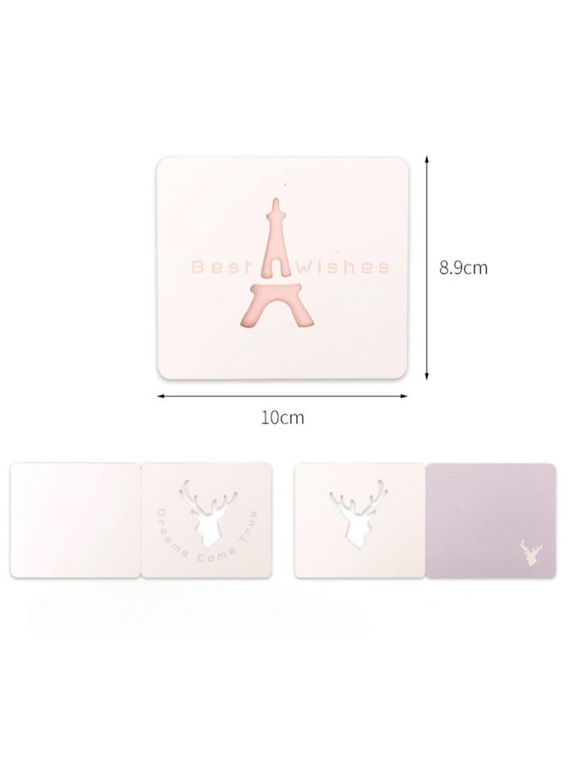 Generic 8 PCS Small Hollow Greeting Cards with Different Designs – Elegant Cut-Out Style – Blank Inside – Mini Cards for Gift Notes, Birthdays, Weddings & More  - Image 3