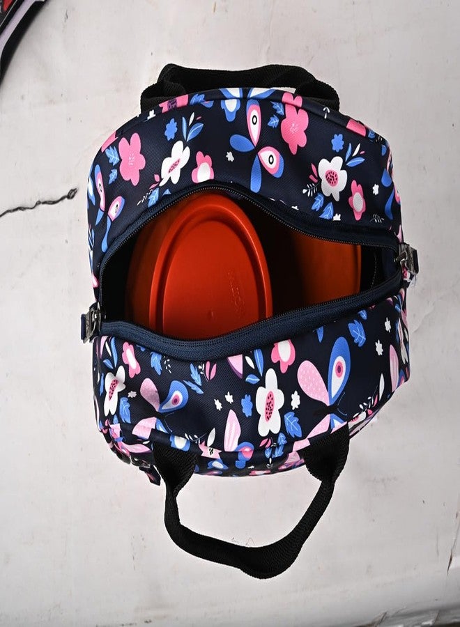 ABLE حقيبة غداء متعددة الألوان للبنات من ABLE - حقيبة مدرسية/جامعية/كاجوال باللون الأزرق الداكن. - Image 2