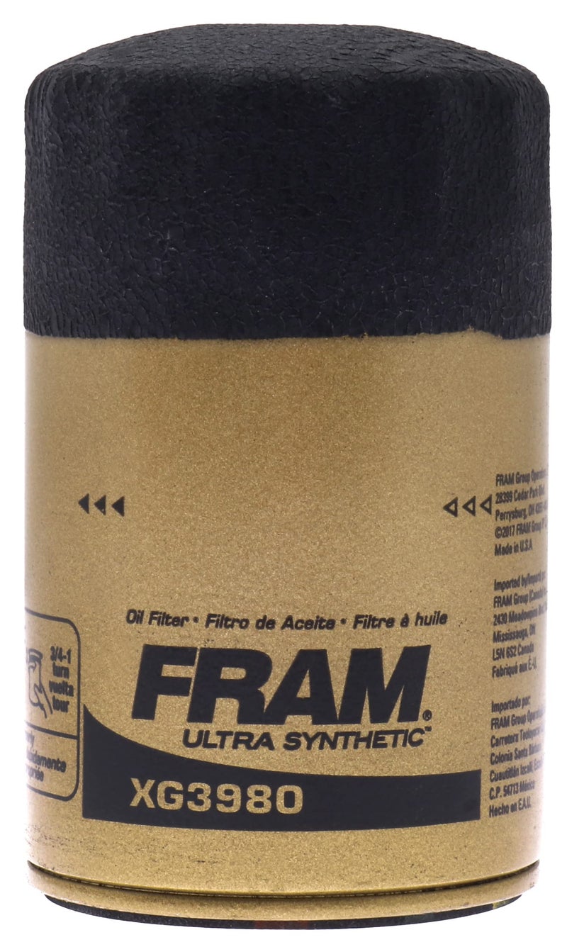 FRAM فلتر زيت السيارات FRAM Ultra Synthetic البديل، مصمم لتغييرات الزيت الاصطناعي التي تدوم حتى 20,000 ميل، XG3980 مع SureGrip (عبوة من 1) - Image 2