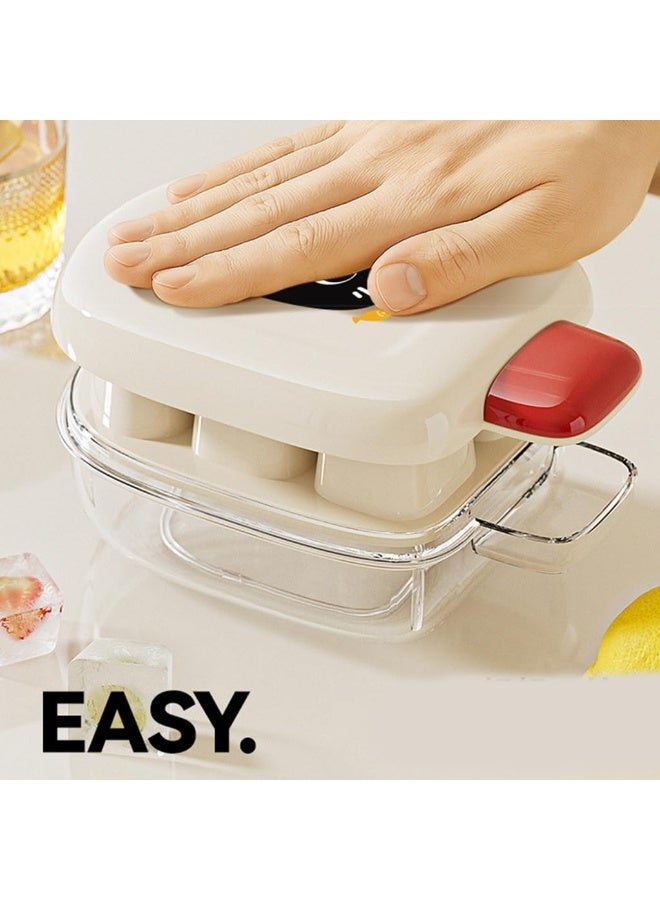 Food Grade Plastic Ice Cube Tray with 6 Square Ice Molds for Liquor & Whiskey Chilling - Image 5