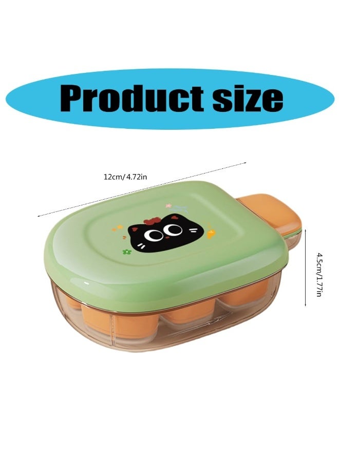 Food Grade Plastic Ice Cube Tray with 6 Square Ice Molds for Liquor & Whiskey Chilling - Image 3