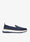 كول هان Navy Blazer-Croc Print-White