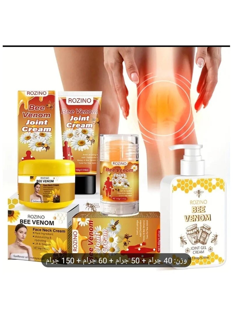 Bee Bee balm joint and skin care set, contains multiple moisturizing ingredients, can be effective in ensuring the health of dry and rough joints. Flawless design makes it suitable for use anytime and anywhere, whether at home, in the office or while traveling, you can take care of your joints easily. The light texture penetrates the skin quickly and is suitable for all skin types. 
