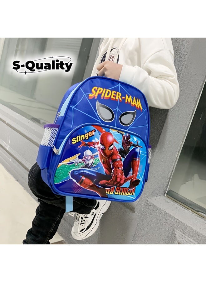 جودة حقيبة ظهر للأطفال بتصميم سبايدرمان، خفيفة الوزن ومتينة، مناسبة للأولاد والبنات من عمر 3 إلى 7 سنوات - Image 1