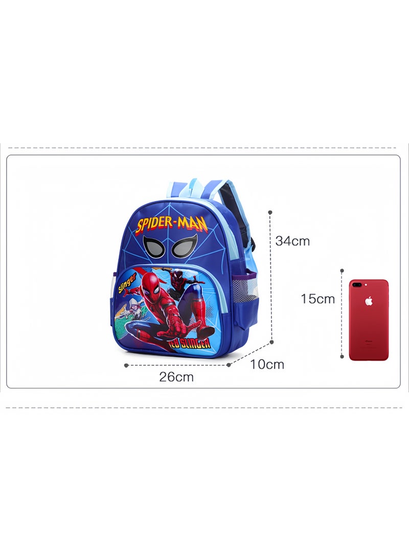 جودة حقيبة ظهر للأطفال بتصميم سبايدرمان، خفيفة الوزن ومتينة، مناسبة للأولاد والبنات من عمر 3 إلى 7 سنوات - Image 2