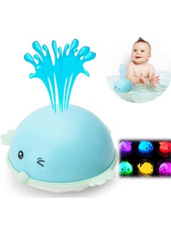 Baby Bath Toy Colorful LED Light with Music Bath Toy Induction Spray Water Toy Sprinkler Bathtub Toys for Toddlers Infant Kids Fun Bath Time Tub Toy Babies Fall in Love with Bath