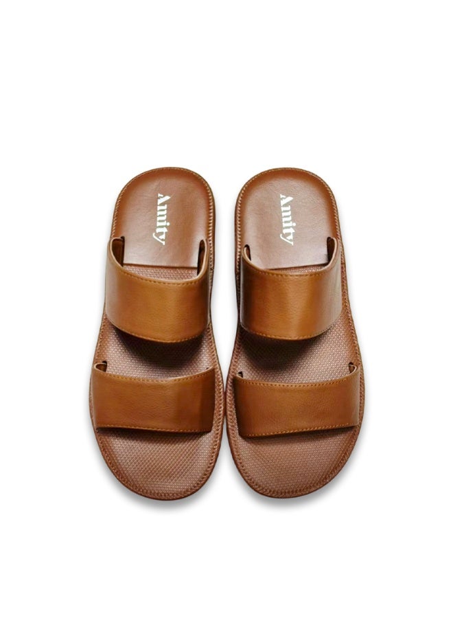Men's Casual Slide Sandals, Soft Cushion Breathable Anti Slip Footwear for Indoor Outdoor Use - Image 5