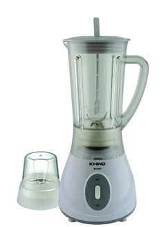 KHIND Blender BL1012 1L Jar with 2 Speed and 1 Miller for Grinding White
