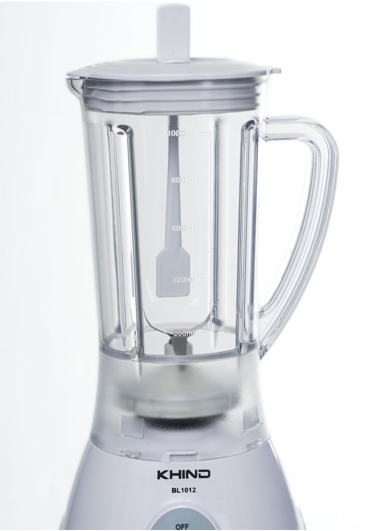 KHIND - KHIND Blender BL1012 1L Jar with 2 Speed and 1 Miller for Grinding White - Image 1