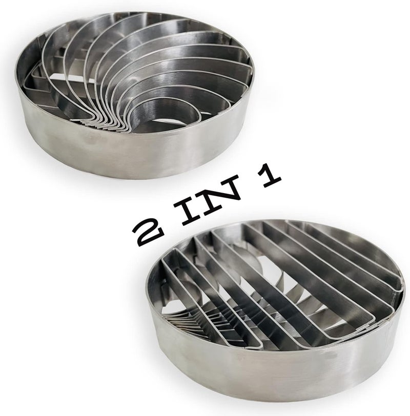 4.1 Inch Stainless Steel Mexican Cookie Double Side Press Die Cutting Die Silver - Image 2