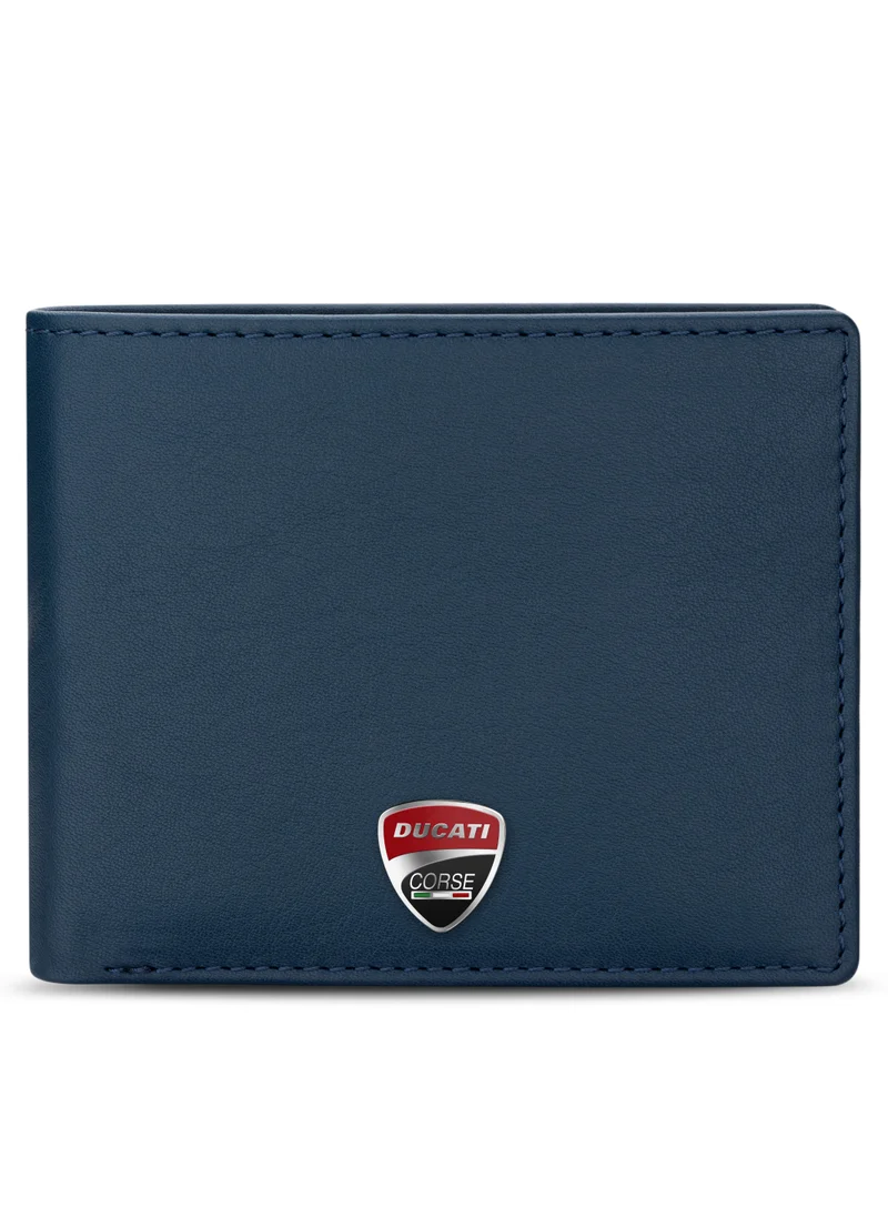 دوكاتي كورس Lucca Navy Genuine Leather Wallet For Men