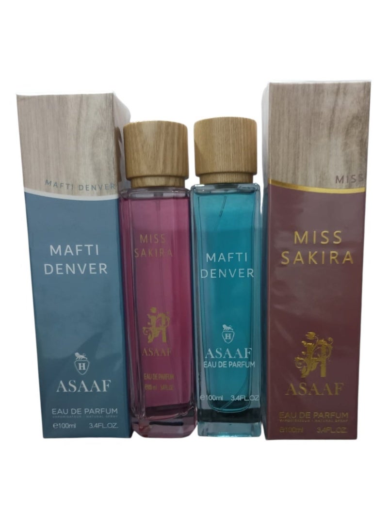 عساف عطر ميس ساكورا عساف 100 مل,وعطر عساف ولد كولت 100 مل - Image 1