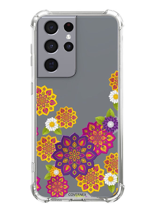 Covernex Shockproof Protective Case Cover For Samsung Galaxy S21 Ultra 5G Traditional Geometric Shapes - Image 1