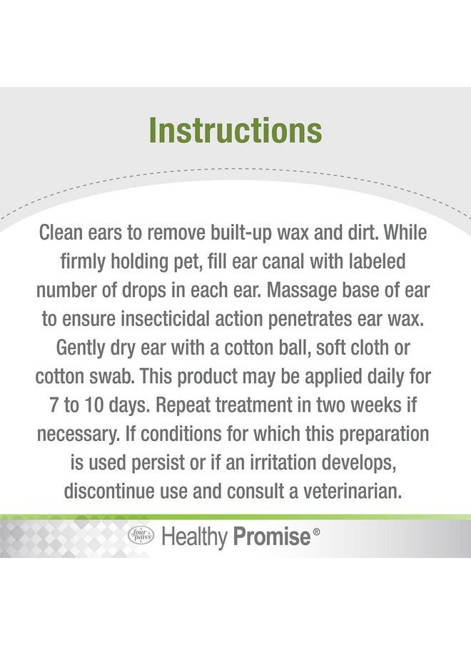 four paws Four Paws Healthy Promise Aloe Ear Mite Treatment for Dogs Ear Mite Remedy 0.75 Fl. Ounces  - Image 4