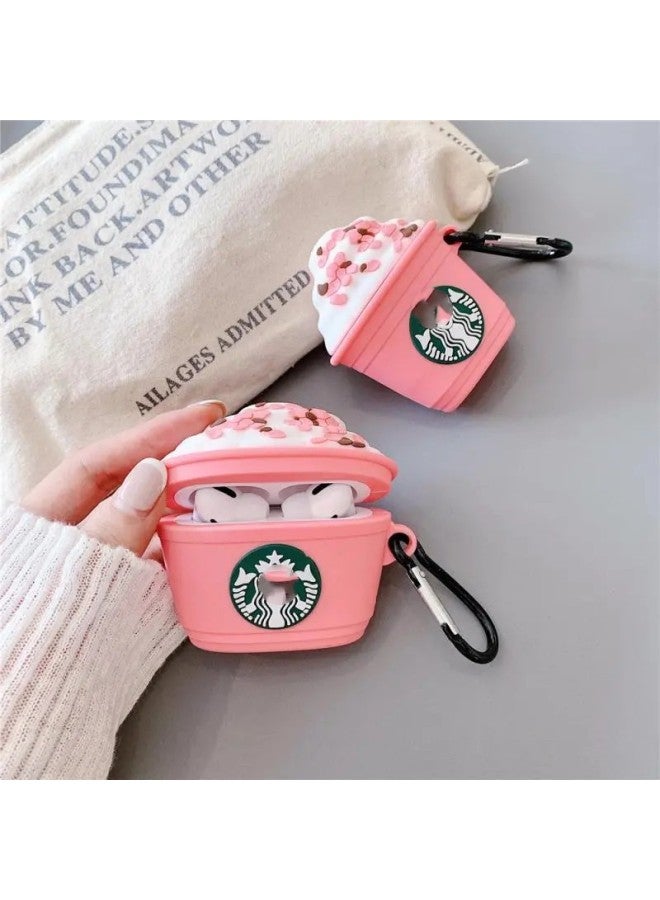 Year Headset For Apple 4 Generation AirpodsPro2 Cartoon Cute Protective Shell Premium-Color:Pink Star Ice Music With Hook-Applicable Models:Airpods Pro/Pro2 - Image 1