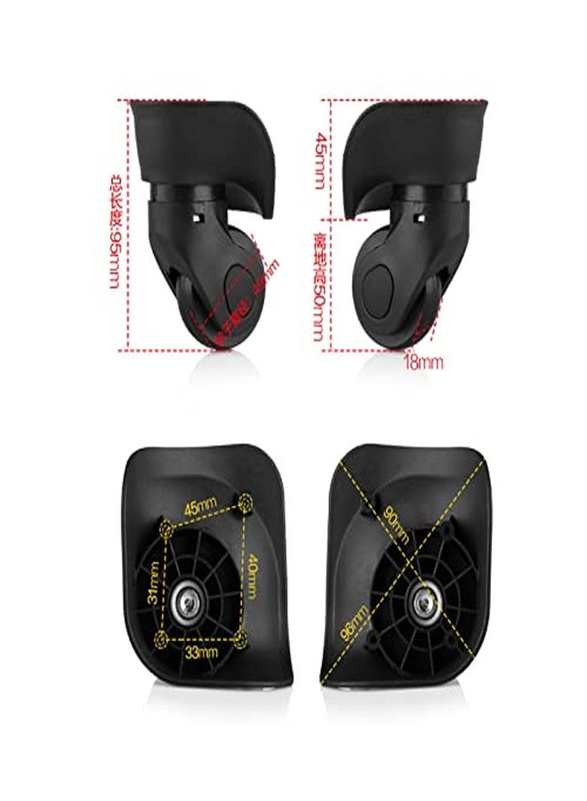 POCREATION Swivel Replacement Wheels for Luggage - 360 Degree Universal Suitcase Wheels with Heavy Duty Design, Pack of 2 - Image 3