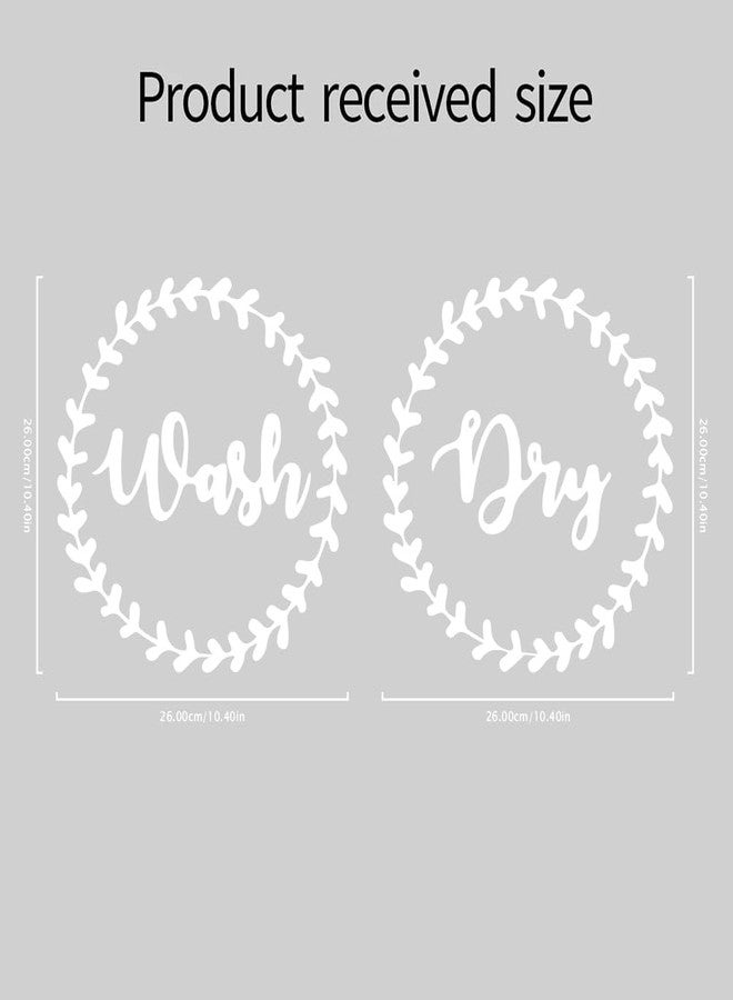 FlyWallD Laundry Room Sign Decal Dry Wash Quotes Wall Stickers Peel and Stick Wall Lettering Vinyl Art Stickers for Decor - Image 4