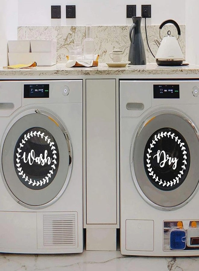 FlyWallD Laundry Room Sign Decal Dry Wash Quotes Wall Stickers Peel and Stick Wall Lettering Vinyl Art Stickers for Decor - Image 2