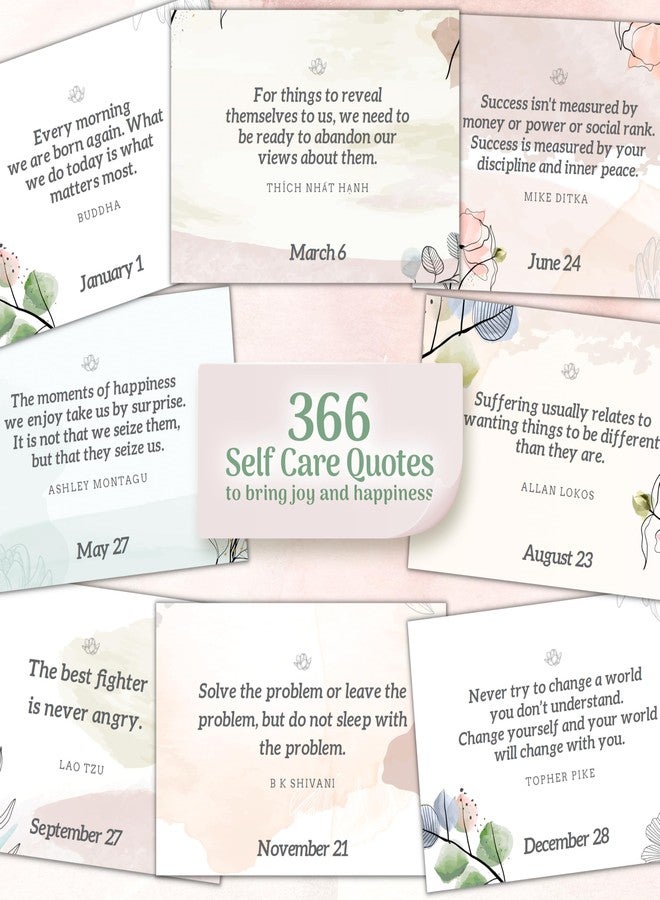 MESMOS Inspirational Gifts for Women, Administrative Professional Day Gifts, Teacher Appreciation Gifts for Women, Perpetual Calendar with 366 Daily Affirmations, Mindfulness Self Care Gifts - Image 4