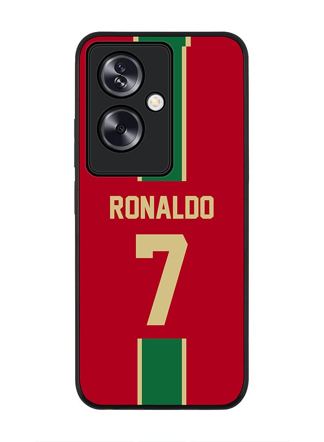 Stylizedd Rugged Black Edge Case for OnePlus Nord N30 SE, Slim fit Flexible Case Cover - Football Team - Portugal, Player Name - Ronaldo - Image 1