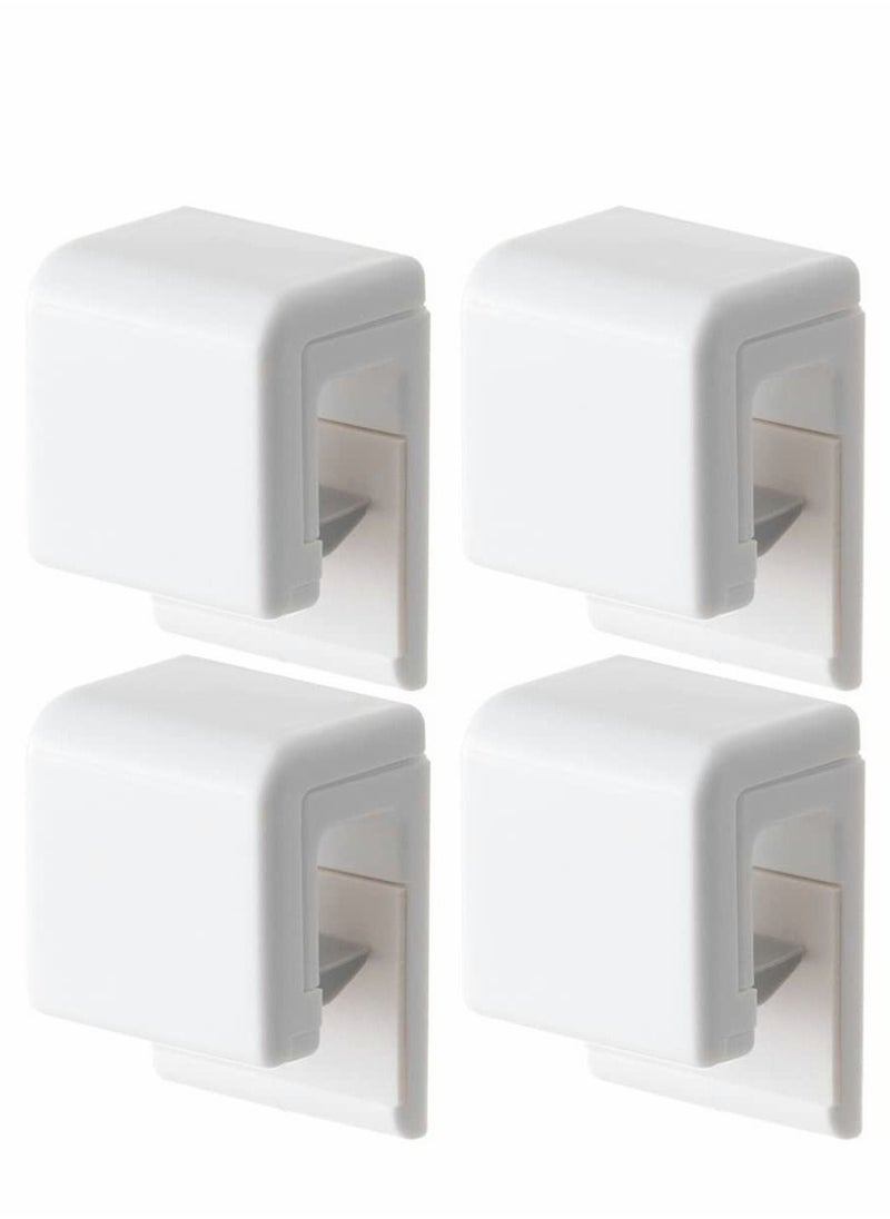 Y&D Toothpaste Rack, Holder Paste Clips Wall Mount Facial Cleanser Self Adhesive Hanging Multifunction Stand for Bathroom Tower, 4Pcs  - Image 1