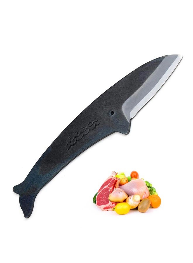 Yoshihiro Shiroko High Carbon Steel Kurouchi KUJIRA Whale Japanese Utility Knife (Type D) Made in Japan - Image 1