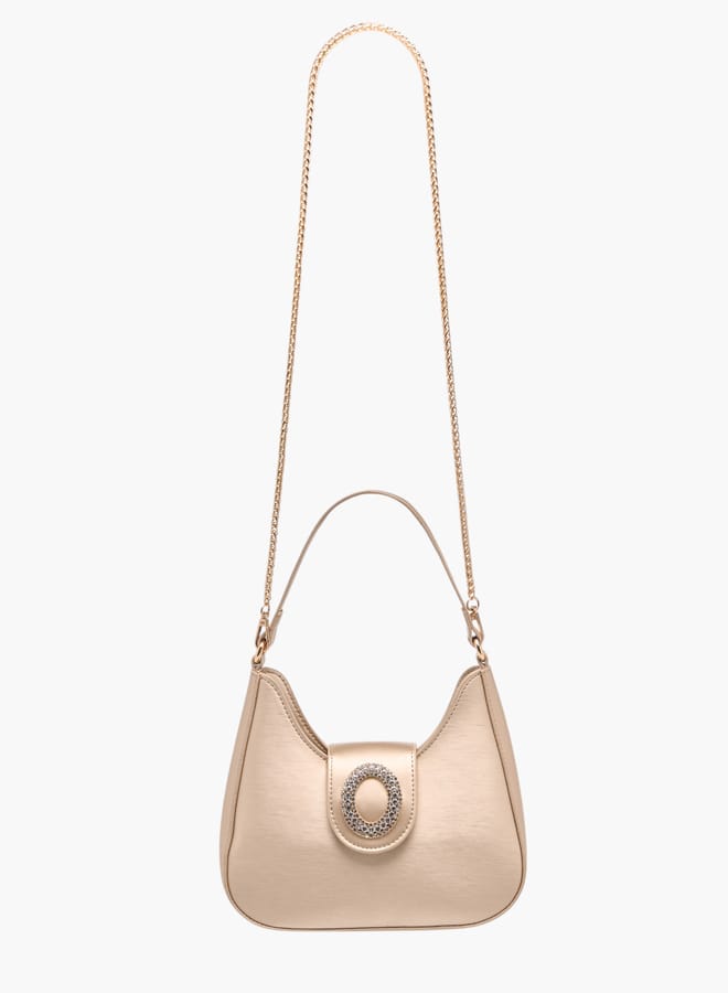 Flora Bella Womens Embellished Shoulder Bag With Magnetic Button Closure - Image 2