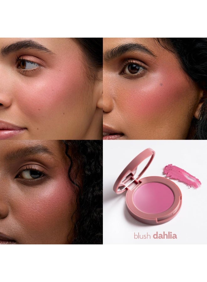 Ruby's Organics Ruby’s Organics Soft Matte Cream Blush- Blush for Cheeks, Matte Finish, Face Makeup- Enriched with Antioxidants and Vitamins, Chemical Free, 4.8g - Dahlia - Image 2