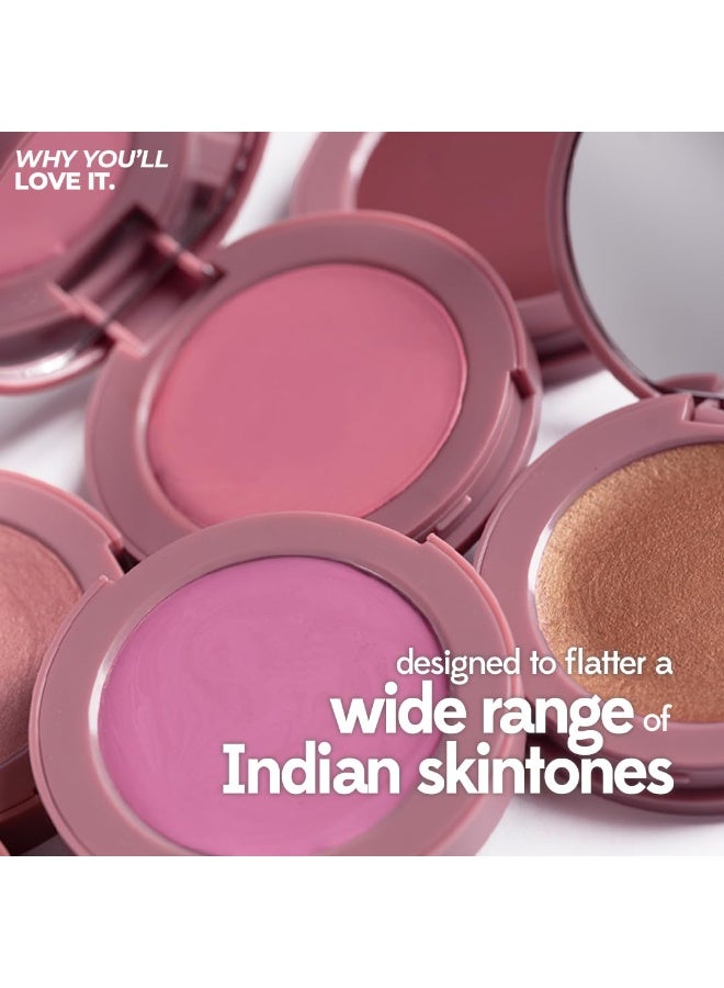 Ruby's Organics Ruby’s Organics Soft Matte Cream Blush- Blush for Cheeks, Matte Finish, Face Makeup- Enriched with Antioxidants and Vitamins, Chemical Free, 4.8g - Dahlia - Image 3