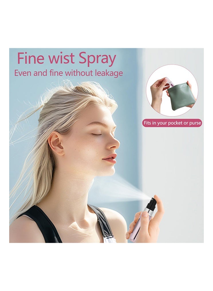 بوفان زجاجة عطر صغيرة قابلة لإعادة التعبئة سعة 5 مل - 5 قطع، بخاخ صغير محمول قابل لإعادة التعبئة، صندوق مضخة عطر، زجاجة رذاذ عطر مع ملصق DIY - Image 4