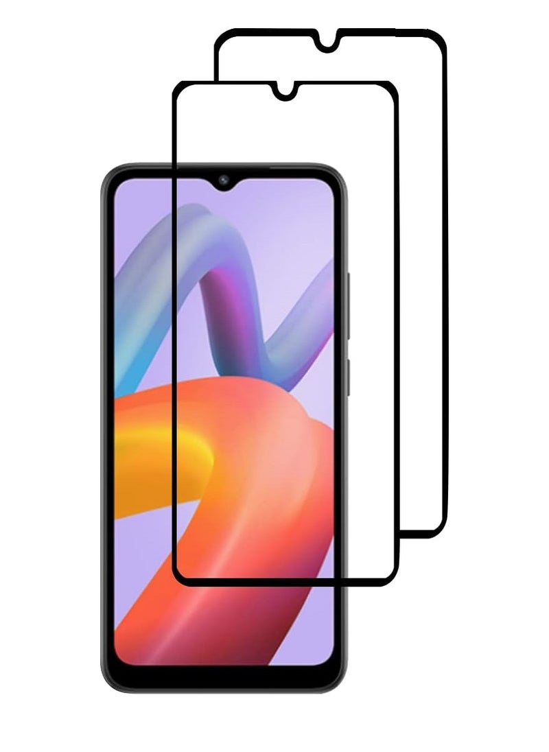 Super 2 Pieces Tempered Glass Screen Protector 5D Designed For Xiaomi Redmi A2 Plus Full Glue Edge to Edge Full Screen Coverage And Bubble Free - Image 1
