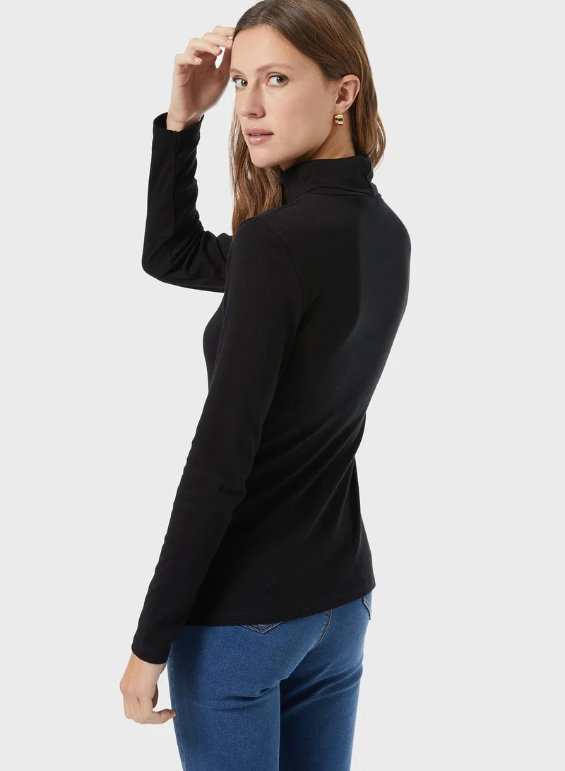 DOROTHY PERKINS Roll Neck Sweatshirt