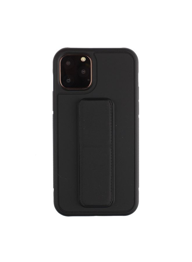 Shockproof PC TPU Protective Back Cover With Wristband Holder For Apple iPhone 12 Mini Black - Image 2