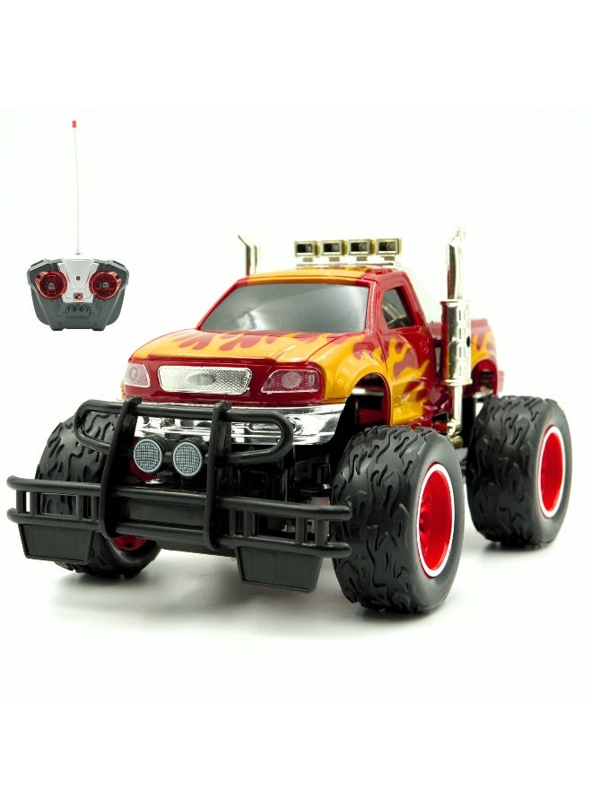 Mini Machines شاحنة بلايز الصغيرة R/C 1.64 شحن USB (أصفر/أسود) | متعددة الاتجاهات | تحكم عن بعد R/C | شحن USB | العمر 3 سنوات وما فوق - Image 2