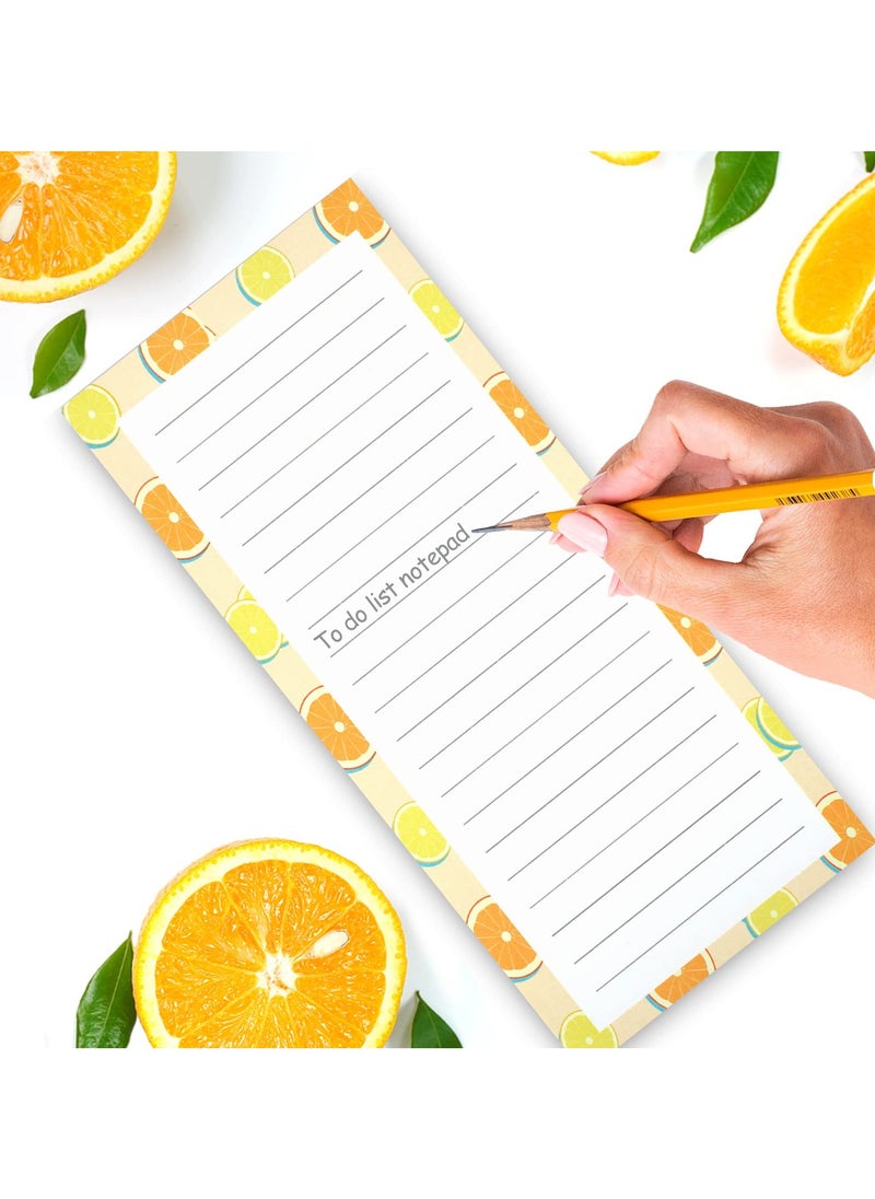 Generic - 4 Pack Magnetic Notepads for Refrigerator, Grocery List Magnet Pad for Fridge, Fruit Design Magnetic Grocery List Pad for Fridge, Full Magnet Back Shopping Lists, 50 Sheets Per Note Pads - Image 1