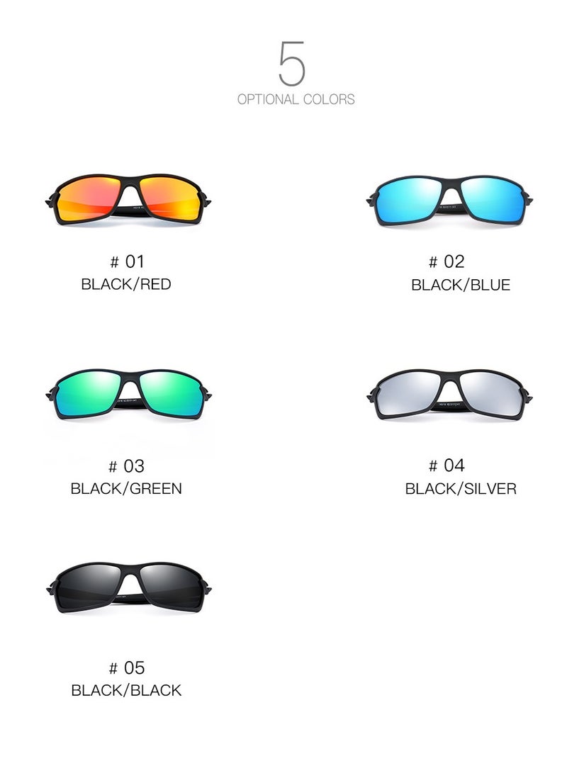 عام نظارات شمسية رياضية مستقطبة للرجال والنساء نظارات بيسبول لركوب الدراجات والجري حماية من الأشعة فوق البنفسجية UV400 - Image 3