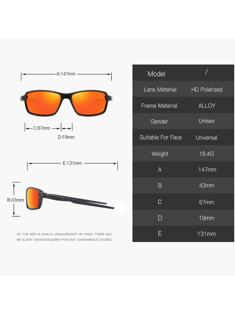 عام نظارات شمسية رياضية مستقطبة للرجال والنساء نظارات بيسبول لركوب الدراجات والجري حماية من الأشعة فوق البنفسجية UV400 - Image 4