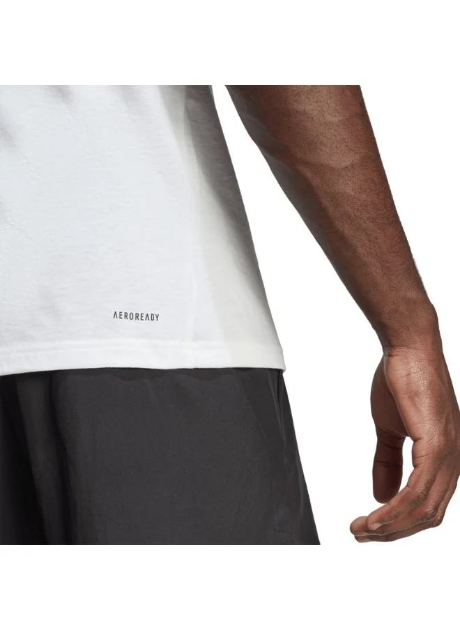 اديداس adidas TR-ES FR LOGO T White Training T-SHIRTS for Men - XS