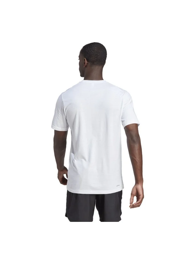 adidas تيشيرت تدريب بشعار Tr-Es Fr للرجال - أبيض - مقاس XS