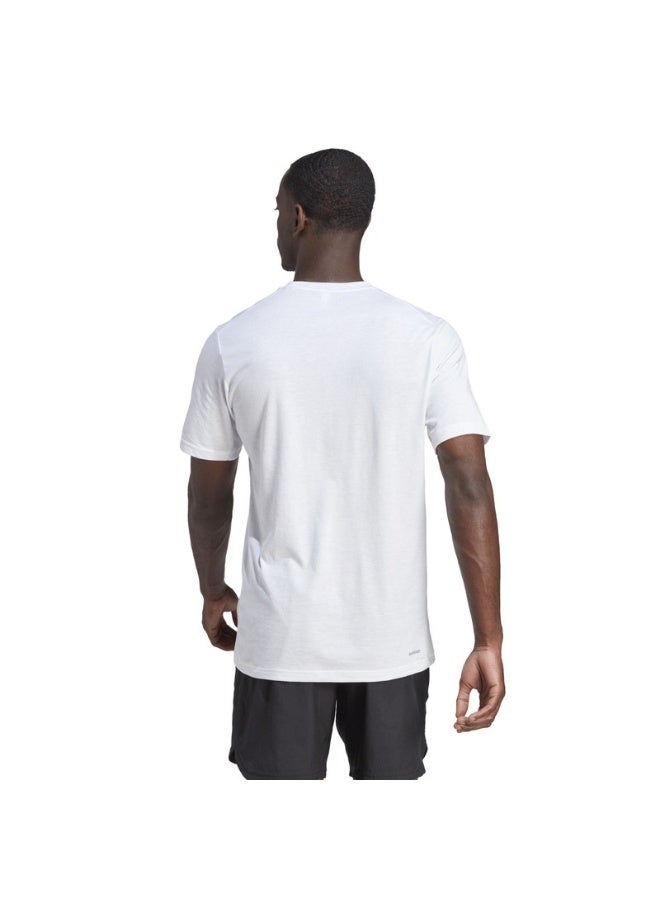 Adidas Tr-Es Fr Logo T White Training T-Shirts For Men XS - Image 5