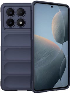 ماركة غير محددة حافظة هاتف Xiaomi POCO X6 Pro، حافظة حماية ناعمة ومبتكرة لهاتف Xiaomi POCO X6 Pro، غطاء حماية مضاد للسقوط والصدمات لهاتف Xiaomi POCO X6 Pro 5G، أزرق  - Image 1