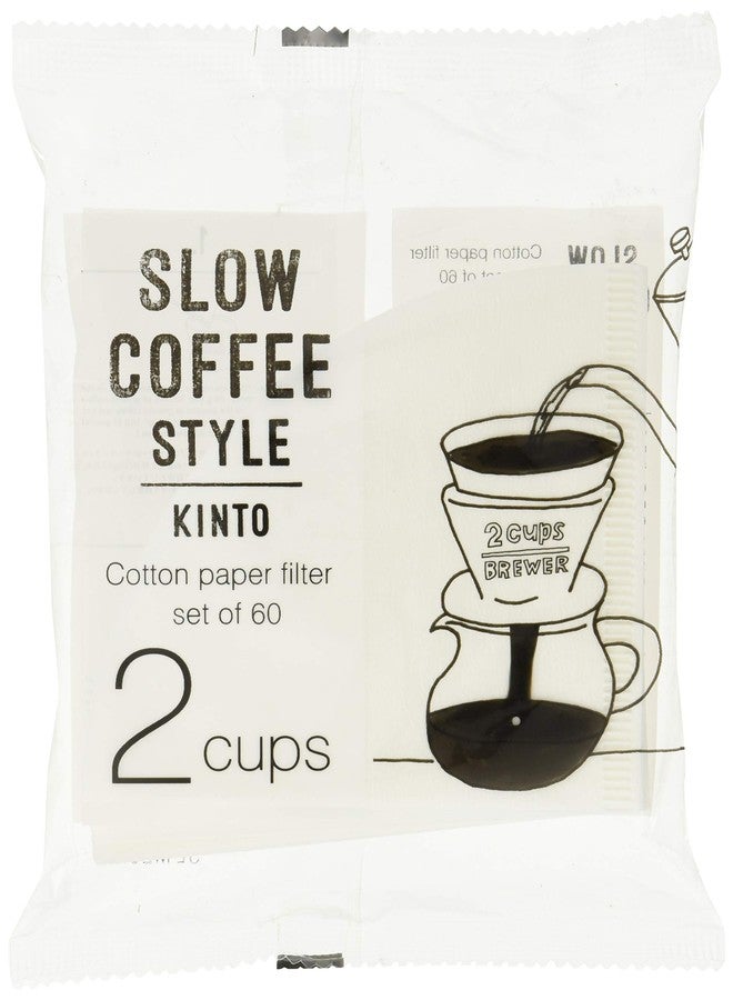 KINTO 2 Cup Cotton Paper Filter Set of 60 - Image 1