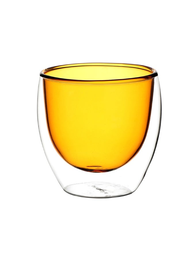 BLACKSTONE - Double-Wall Glass Set – 4x 250ml Insulated Tumblers Vibrant, Thermal Drinkware Elegance - Image 1