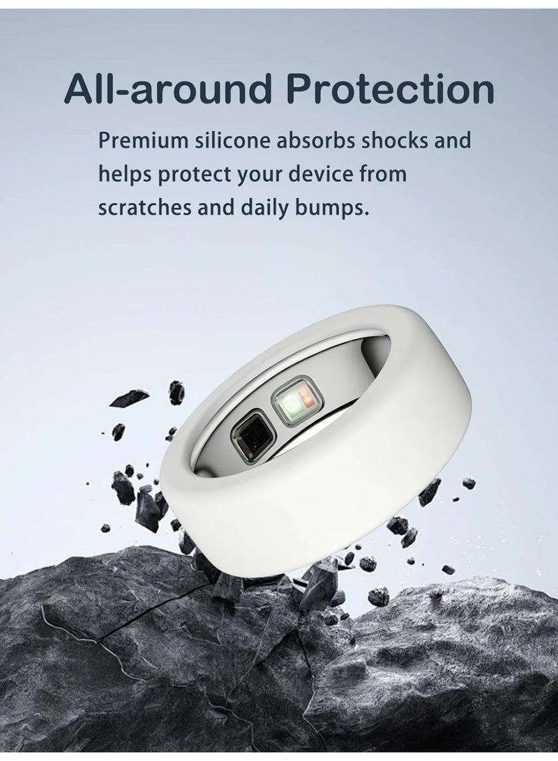 Silicone Case for Oura Ring 5, 1-Pack Smart Ring Protectors, Soft Anti-Scratch Protective Sleeves, Lightweight u0026 Comfortable Ring Guards - Image 3