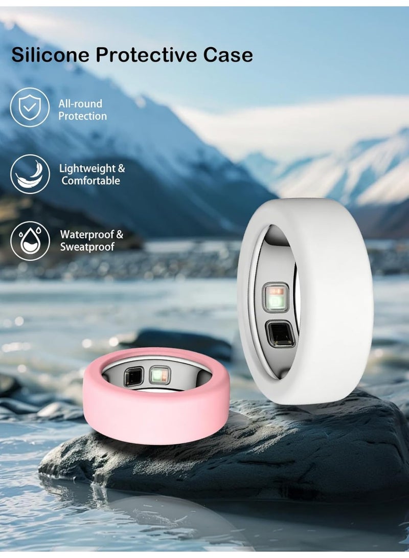 Silicone Case for Oura Ring 5, 1-Pack Smart Ring Protectors, Soft Anti-Scratch Protective Sleeves, Lightweight u0026 Comfortable Ring Guards - Image 2